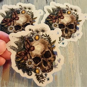 6 Count Skull Stickers